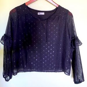 Girls’ Epic Threads Metallic Dot Top
